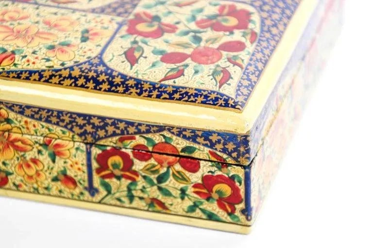 Hand Painted Rajasthani Lacquer Decorative Box - 11