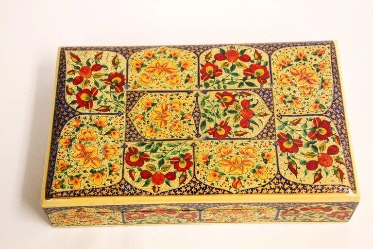 Hand Painted Rajasthani Lacquer Decorative Box - 2
