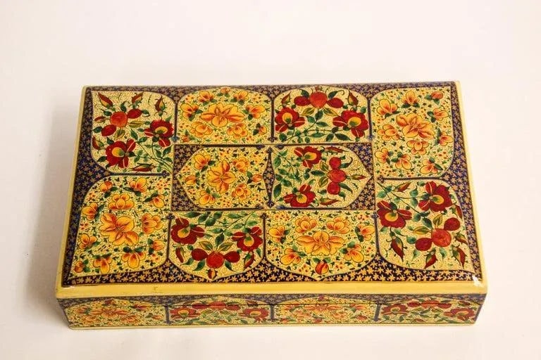 Hand Painted Rajasthani Lacquer Decorative Box - 3