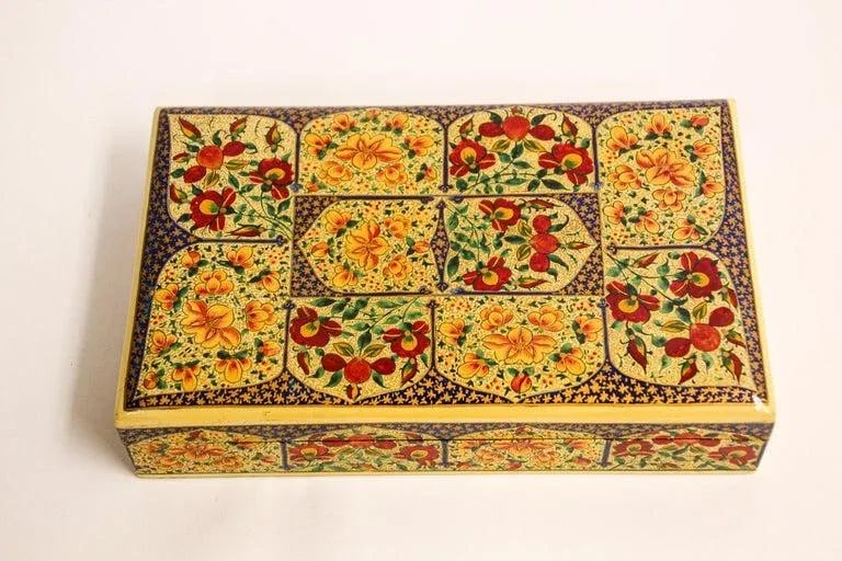 Hand Painted Rajasthani Lacquer Decorative Box - 5