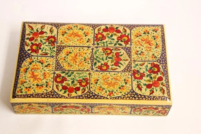 Hand Painted Rajasthani Lacquer Decorative Box - 7