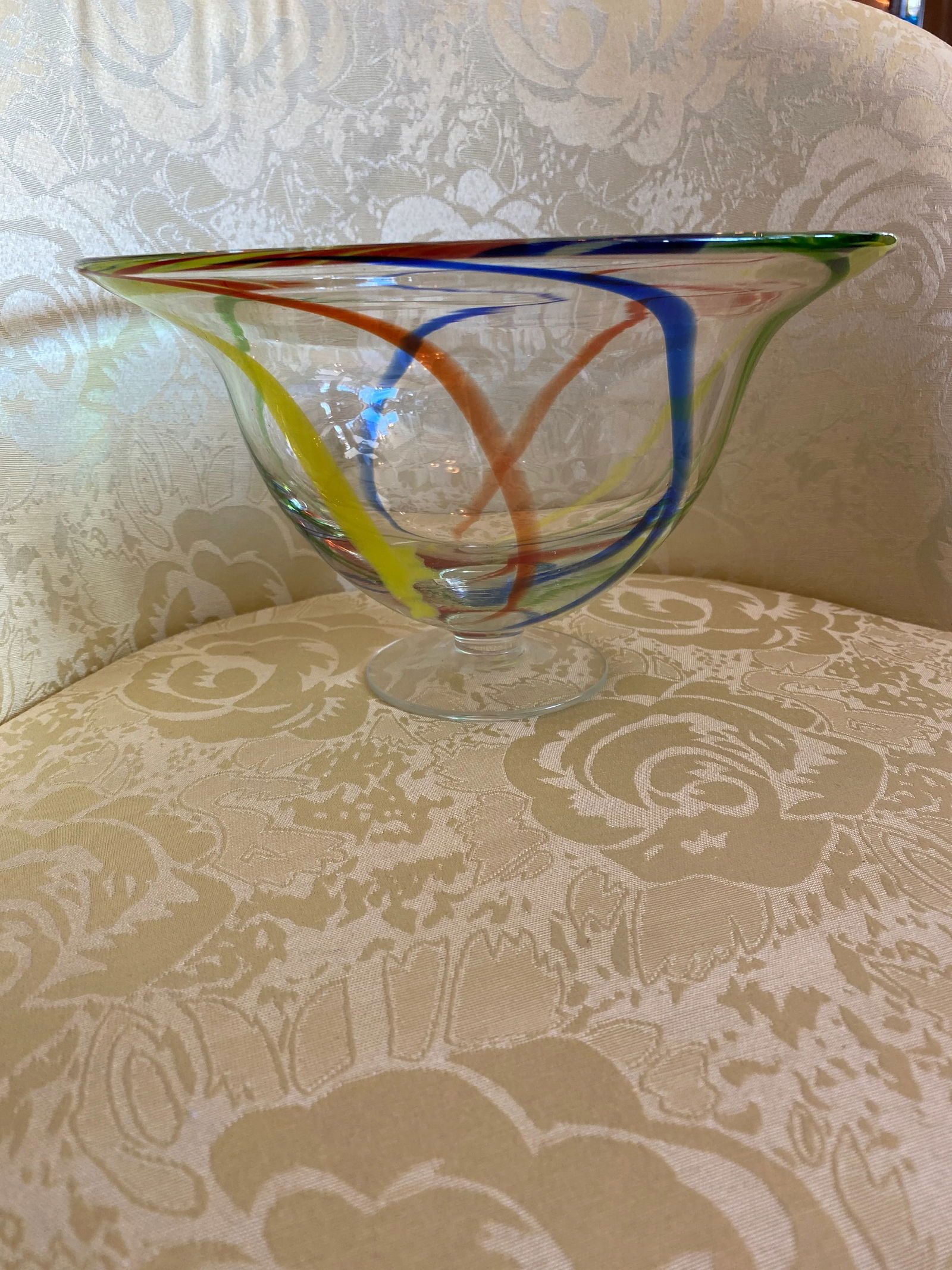 1980s Decorative Art Glass Bowl - 2