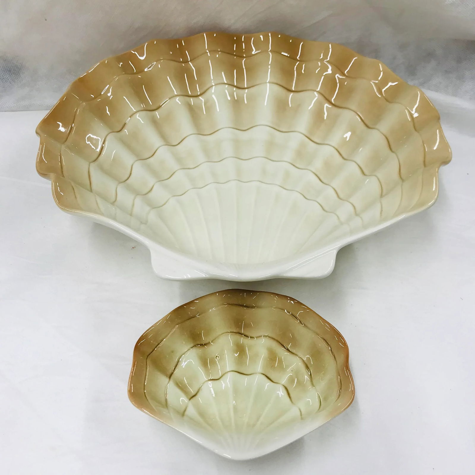 Otagiri Clam Shell Coastal Chip and Dip Set - Made in Japan - 2