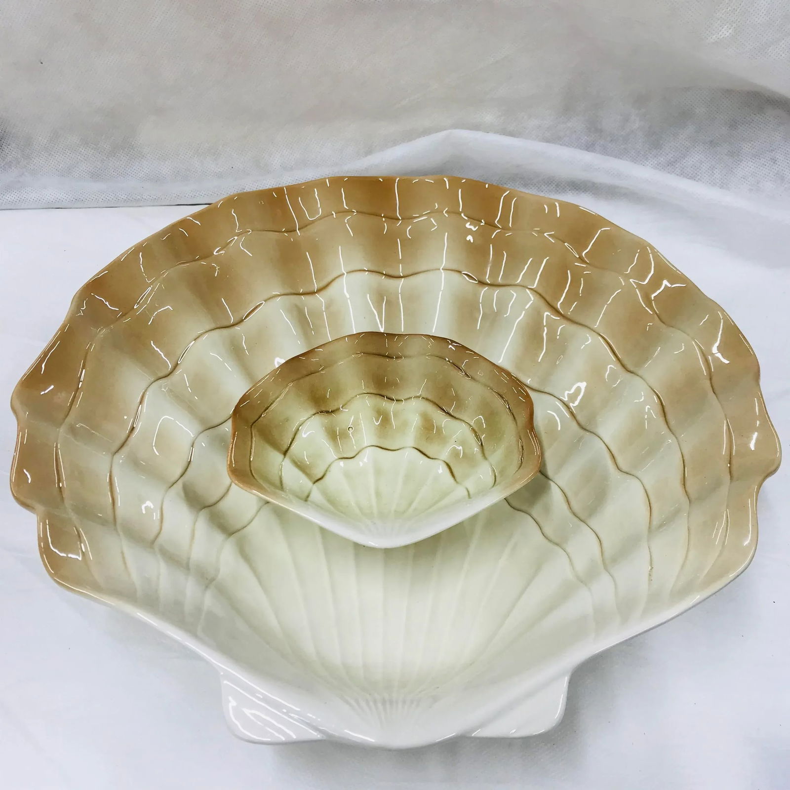 Otagiri Clam Shell Coastal Chip and Dip Set - Made in Japan - 5