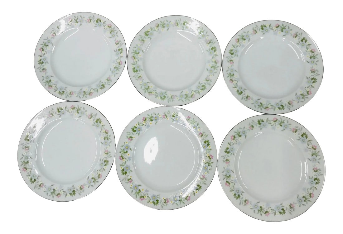 Johann Haviland Barvaria Dessert Plates - Set of 6: 6 dessert plates of Bavarian porcelain, made by Johann Haviland in Germany. Condition: Alterations: Original Condition Unaltered Imperfections: Some Imperfections Condition Notes: No chips, cracks or