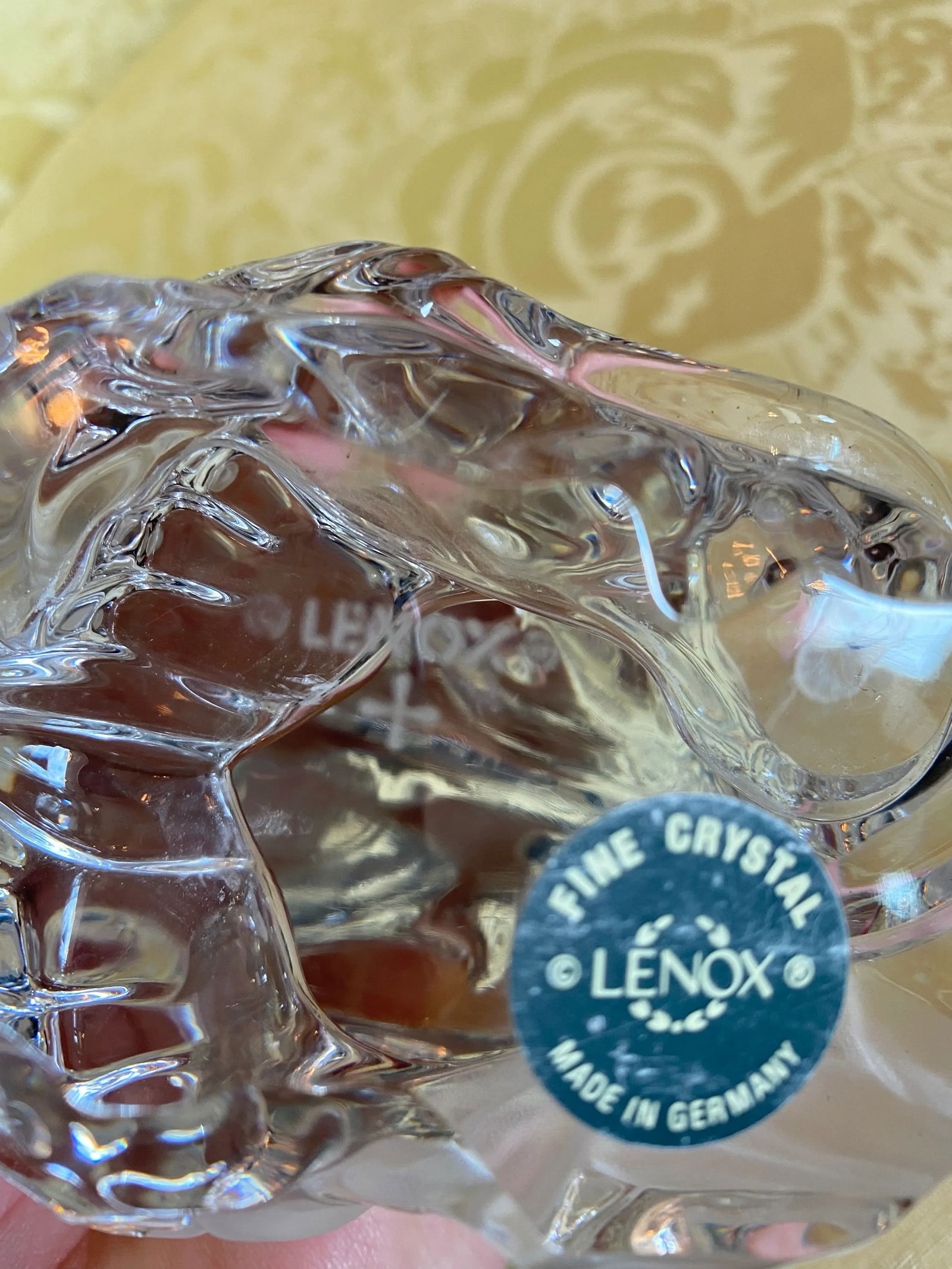 1980s Crystal Lion by Lenox Company - 3