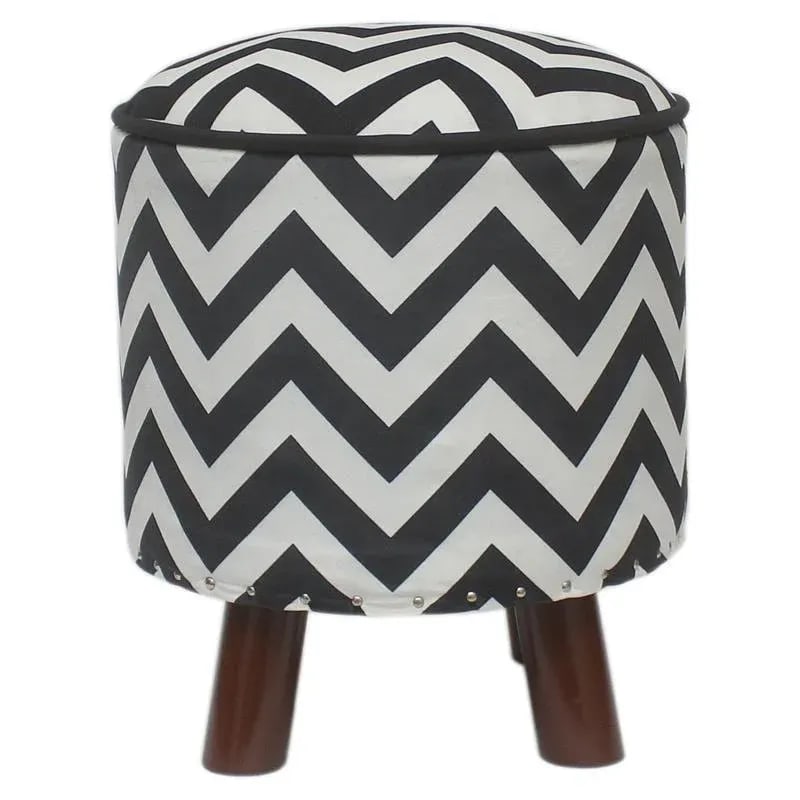 Boho Chic Small Handmade Italian Velvet Upholstered Foot Stool - 10