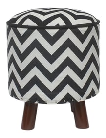 Boho Chic Small Handmade Italian Velvet Upholstered Foot Stool