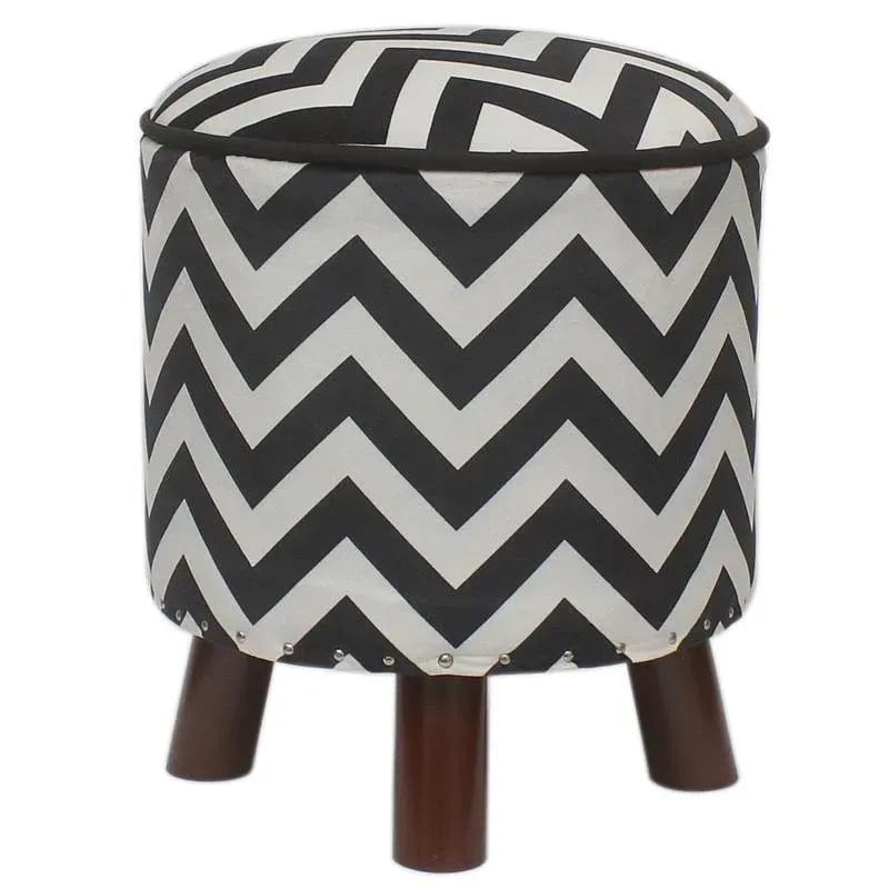 Boho Chic Small Handmade Italian Velvet Upholstered Foot Stool - 7