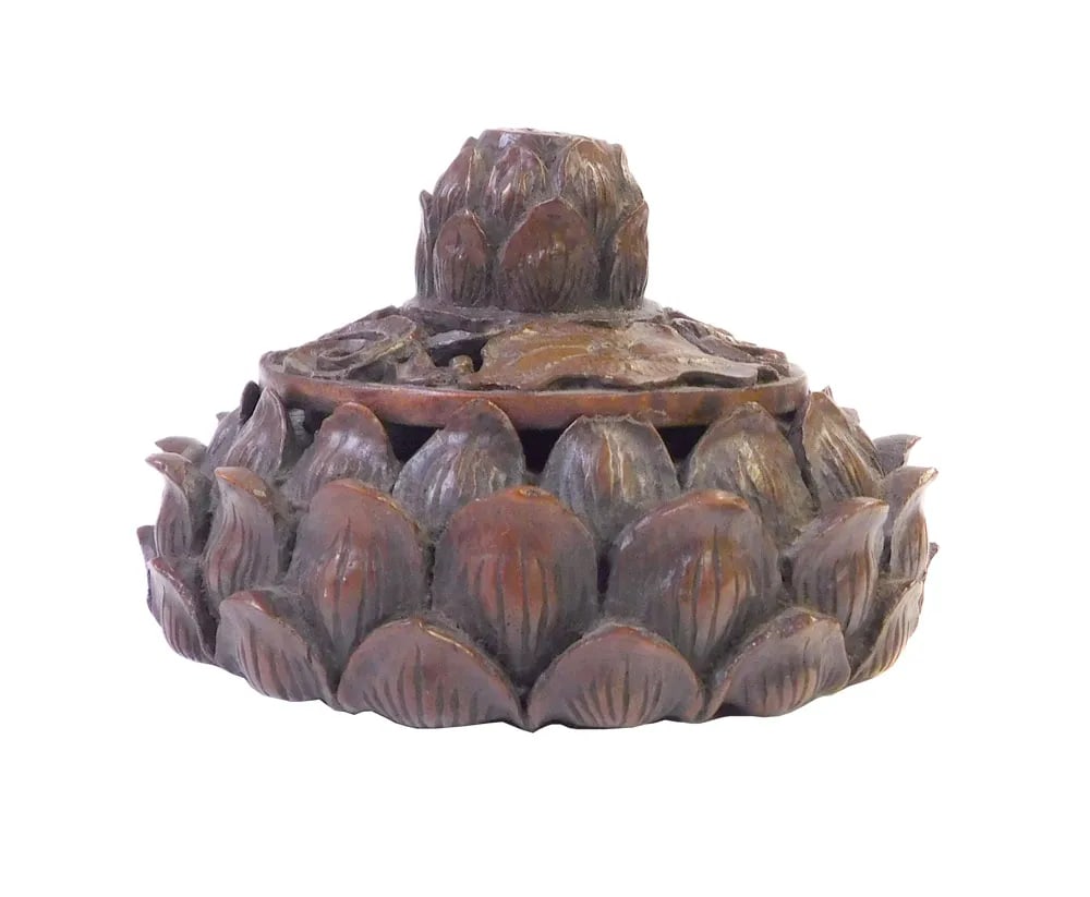 Chinese Bamboo Lotus Petal Box - 2