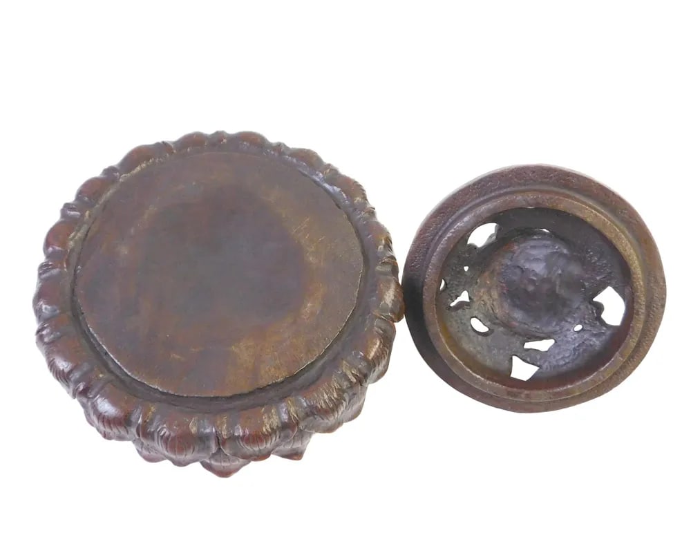 Chinese Bamboo Lotus Petal Box - 5