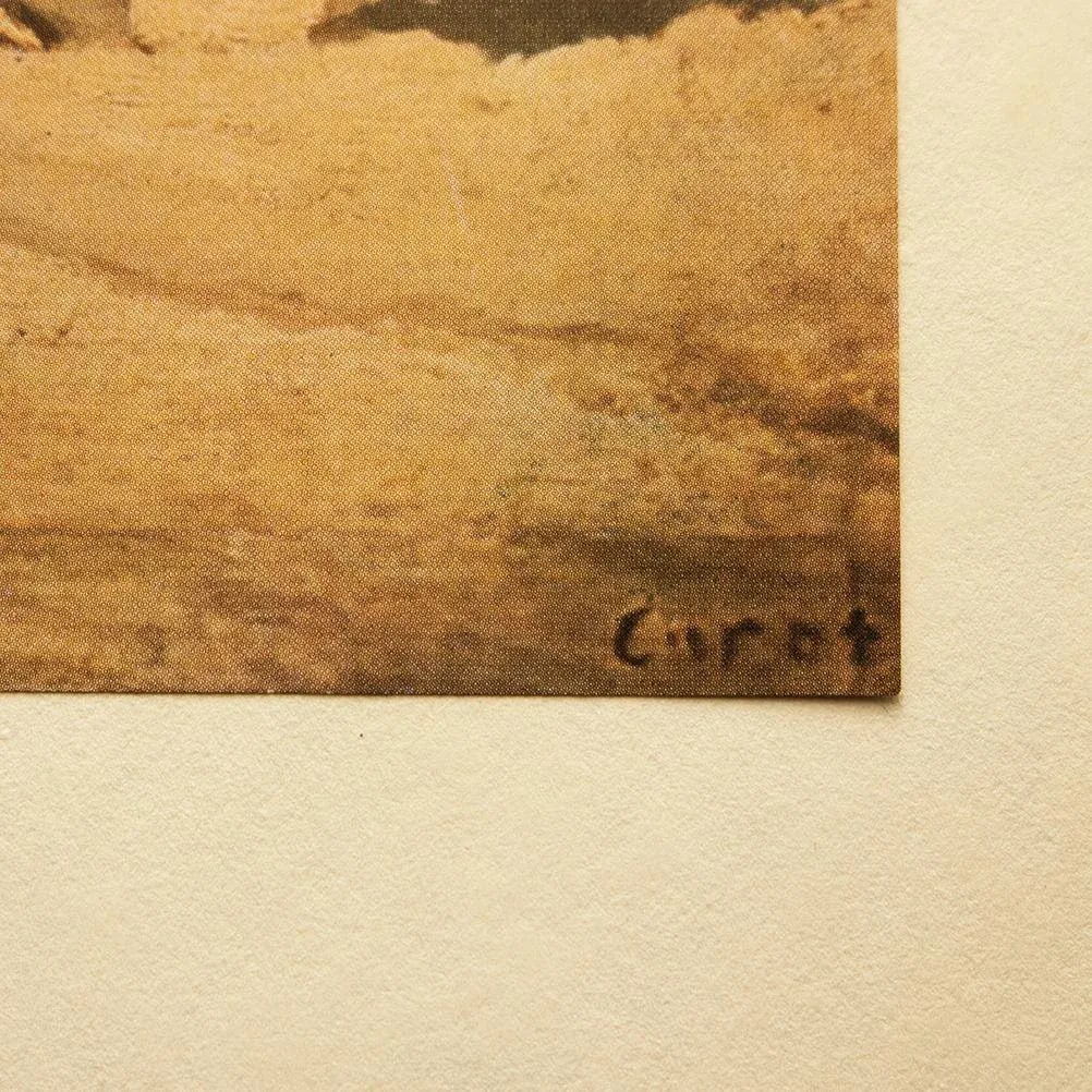 1940s After J.B.-Camille Corot "The Chartres Cathedral" First Edition Swiss Lithograph - 4