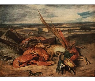 1940s After Eugene Delacroix Still Life First Edition Swiss Full-Color Print