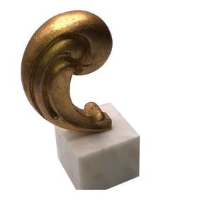 Vintage French Swirl Design Architectural Fragment