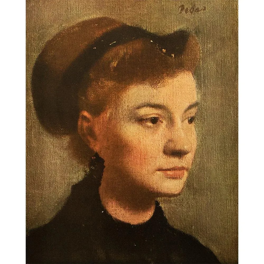 1940s After Edgar Degas "Head of a Young Woman" First Edition Swiss Full-Color Print - 8