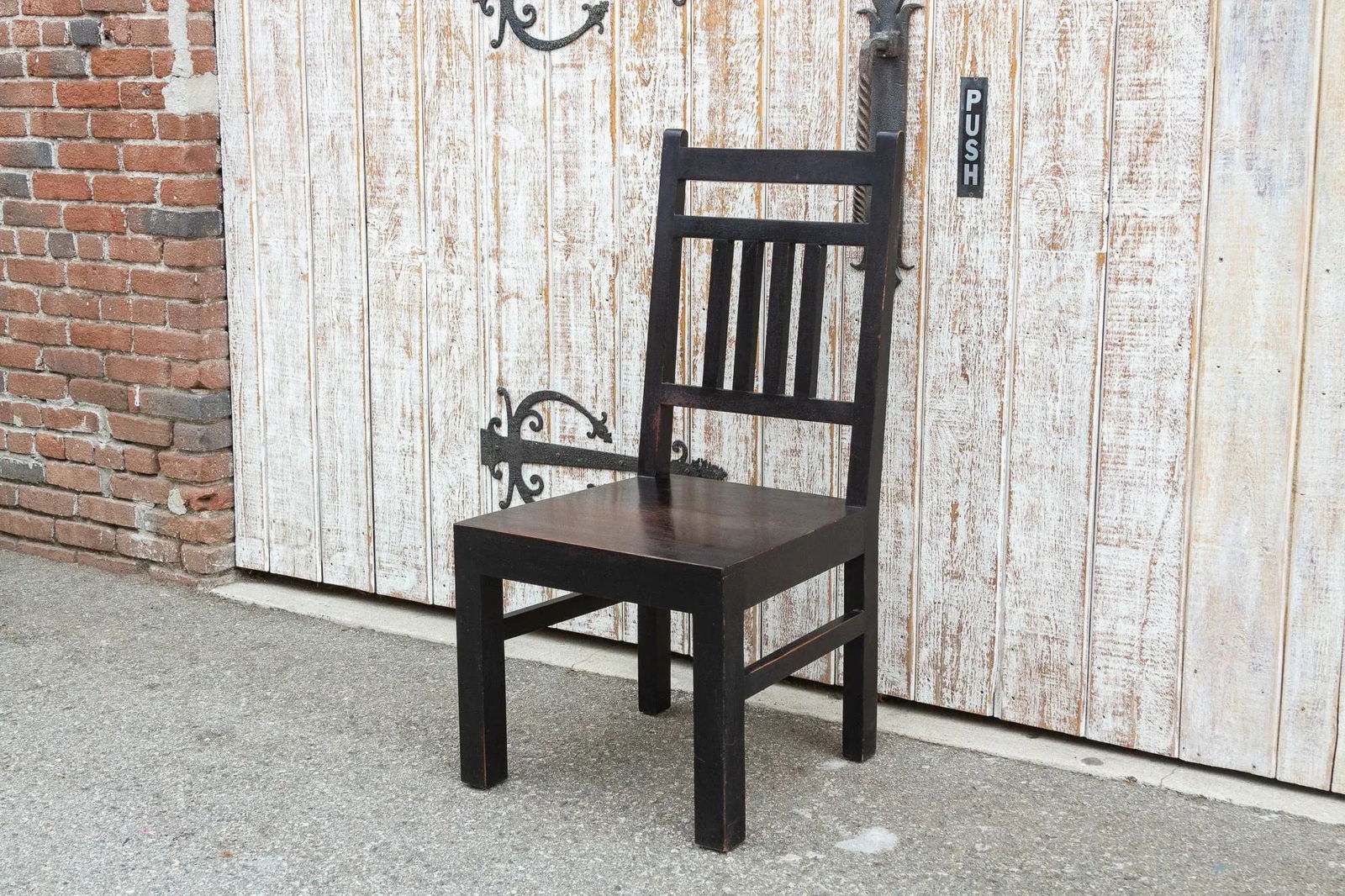 Rustic Solid Teak Colonial Chair - 3