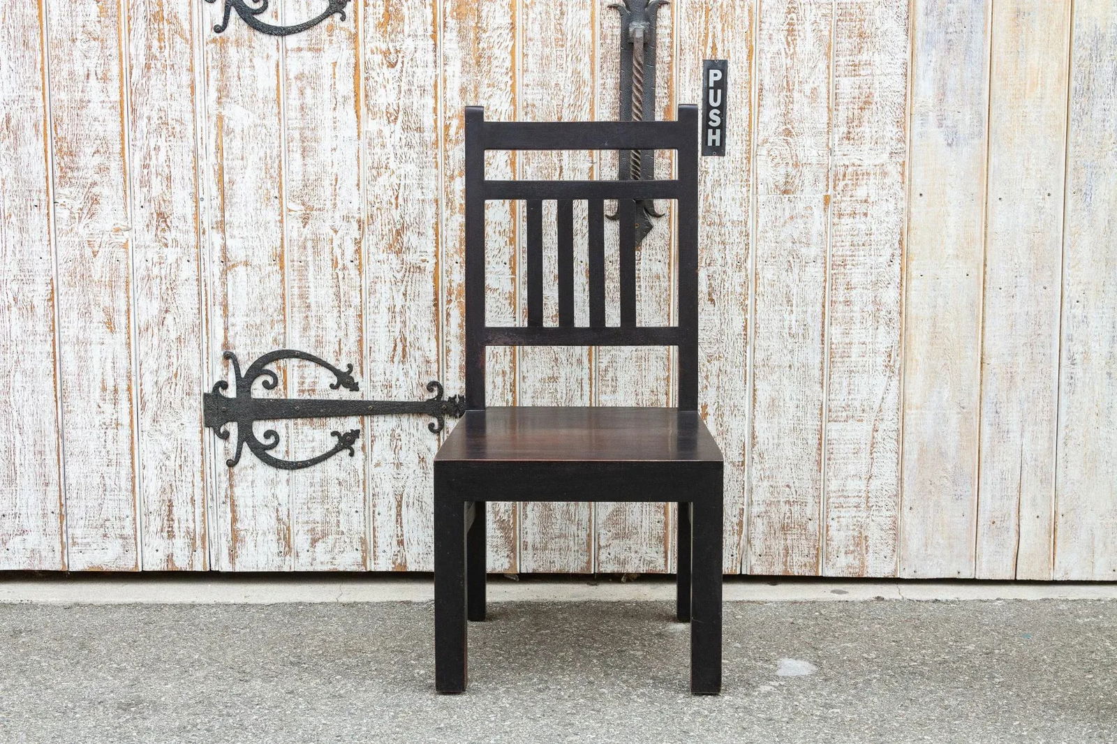 Rustic Solid Teak Colonial Chair - 5