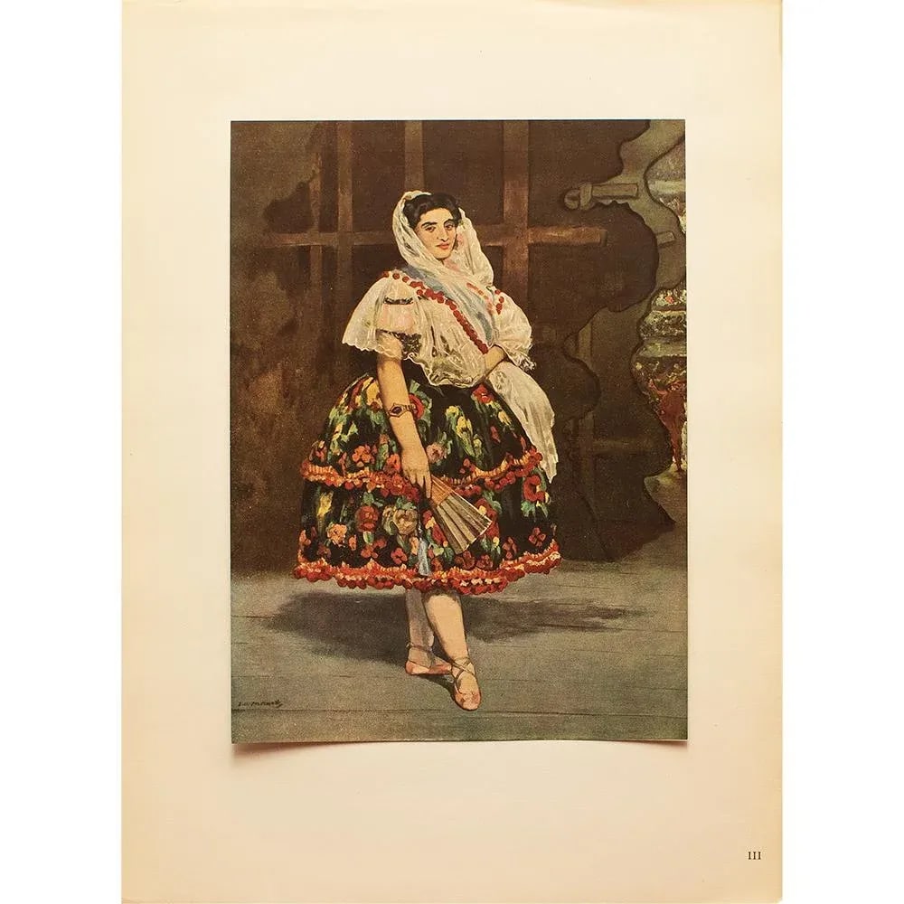 1949 After Edouard Manet "Lola De Valence" First Edition Parisian Full-Color Print - 2
