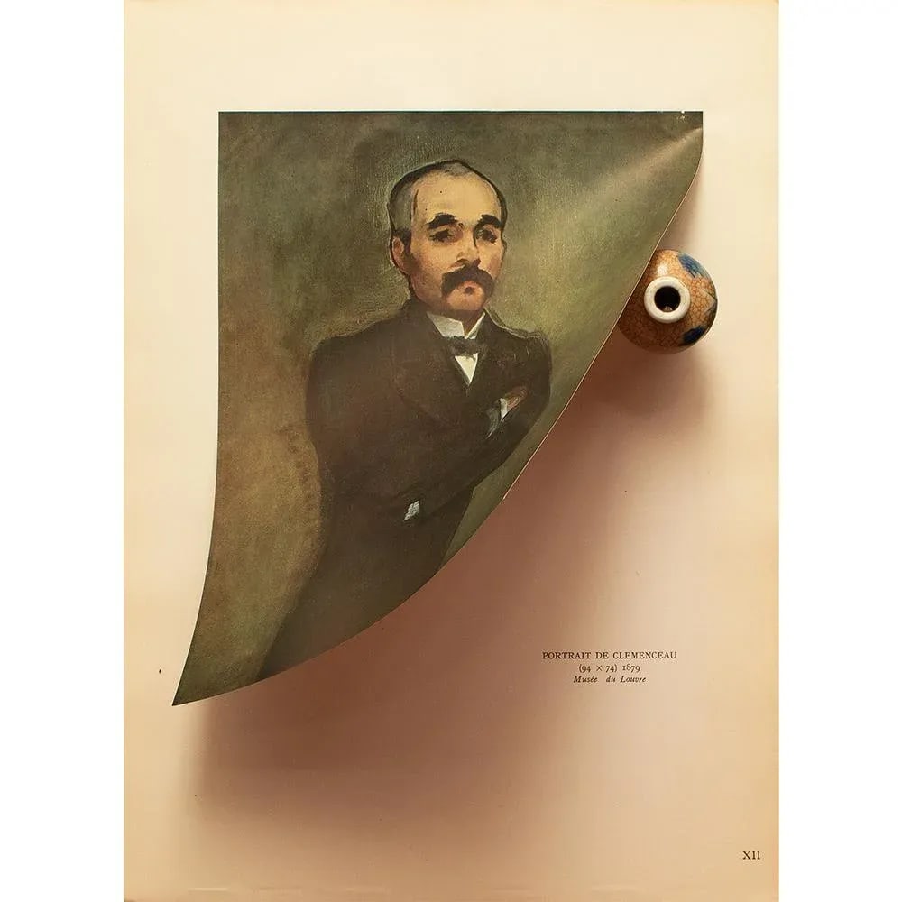 1949 After Edouard Manet "Portrait of Clemenceau" First Edition Parisian Full-Color Print - 3