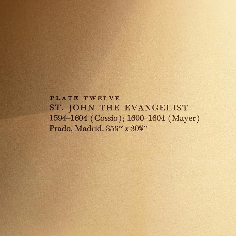 1950s After El Greco "St. John the Evangelist" Vintage Full-Color Print - 4