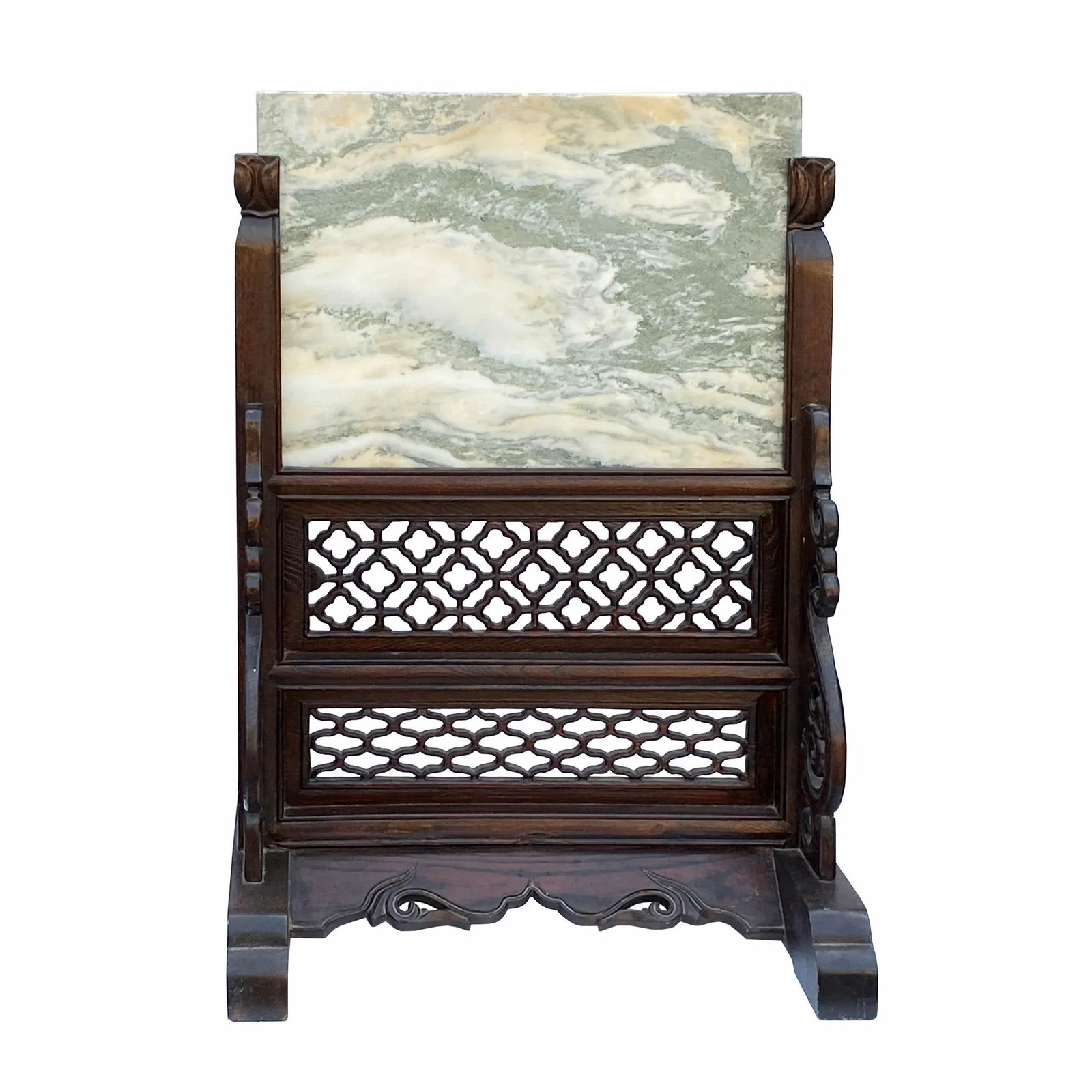 Natural Marble Stone Wall Art Stone Plaque Tile on Display Stand - 5