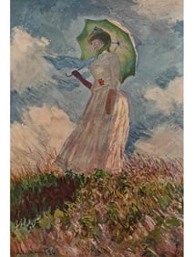 1950 After Claude Monet "Woman With a Parasol" First Edition Parisian Full-Color Print