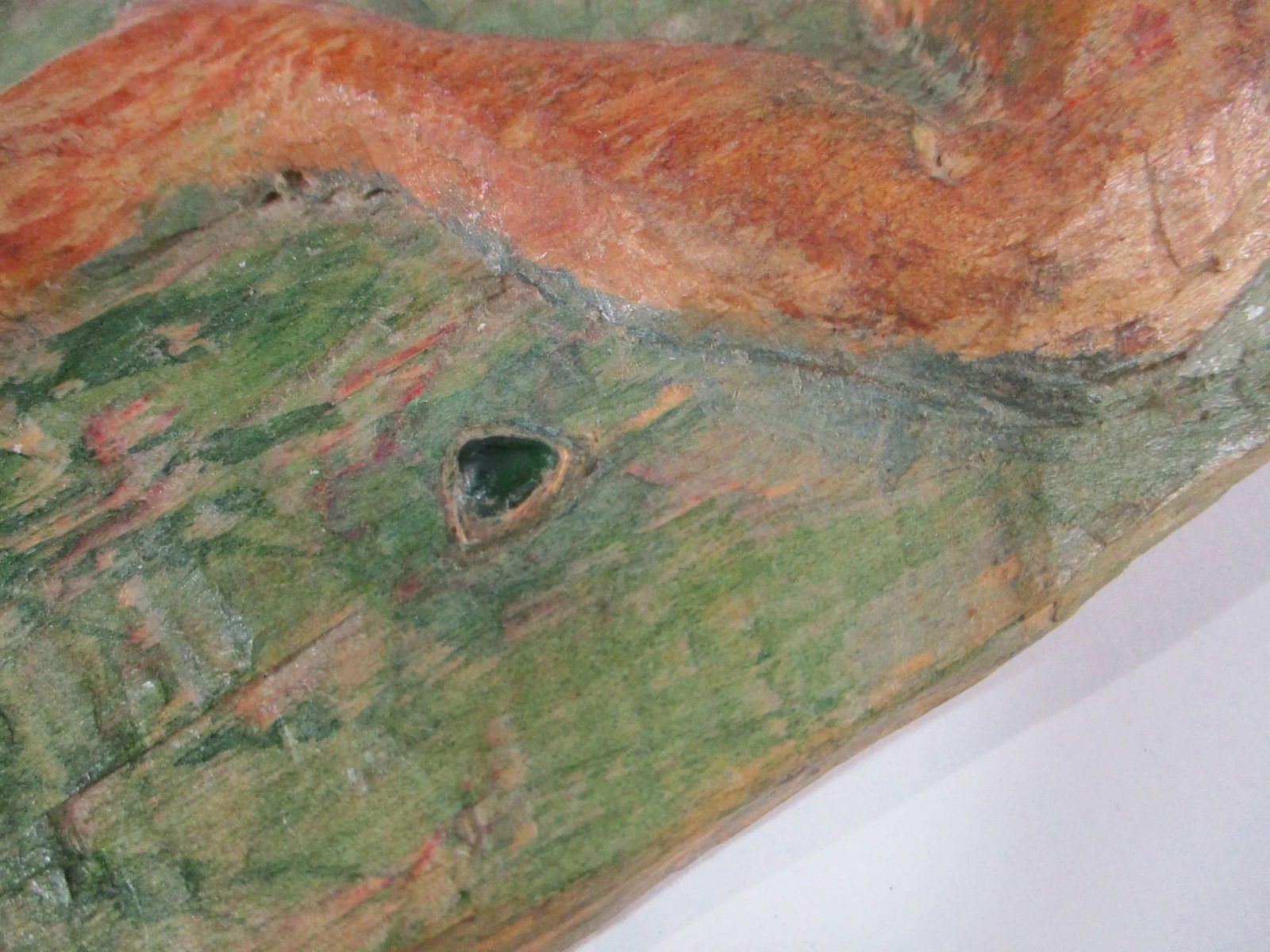 1980s Robert Huber Abstract Figurative Bas-Relief Wood Carving - 3