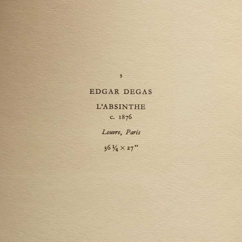 1940s After Edgar Degas "L'Absinthe" Vintage Full Color Print From Geneva - 4