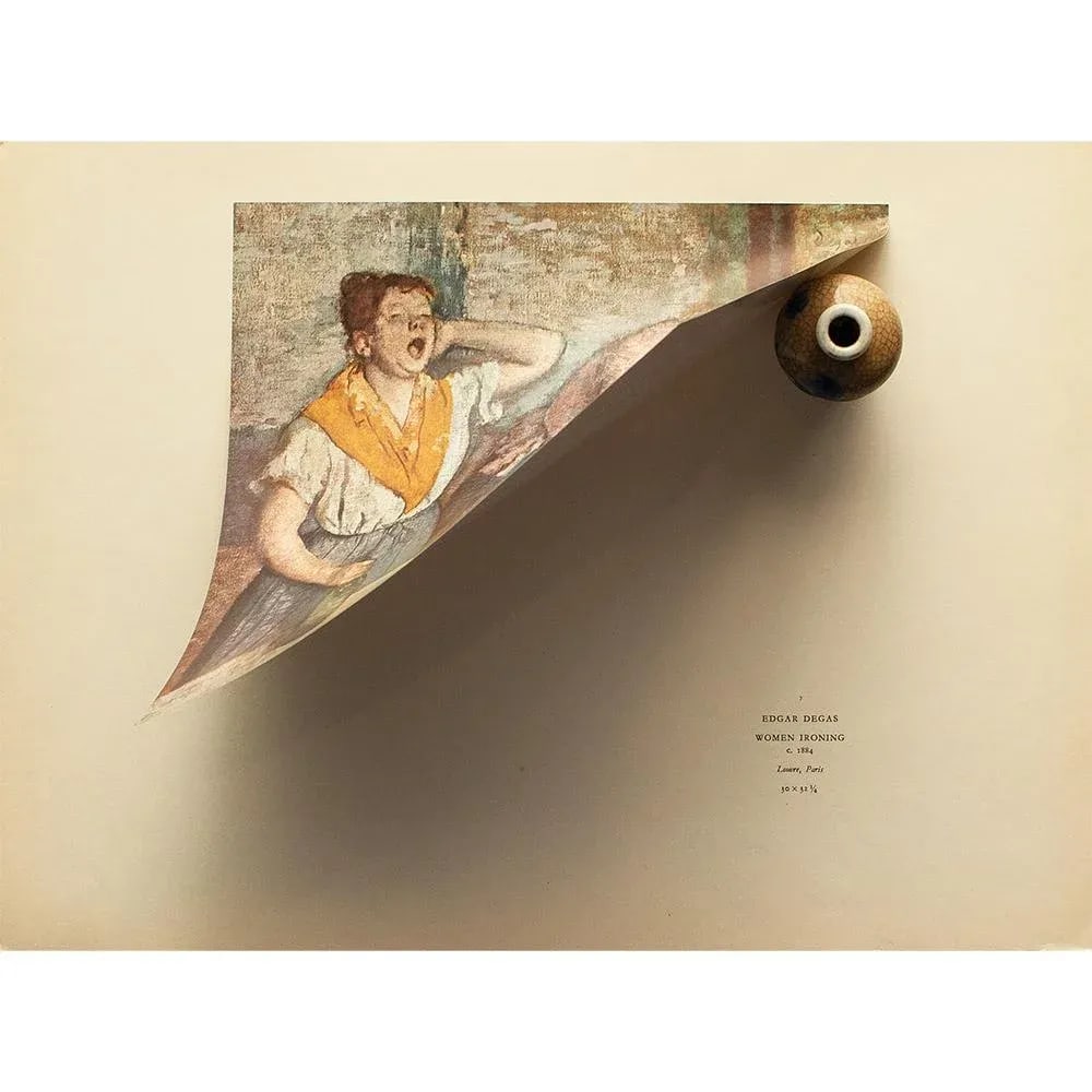 1940s After Edgar Degas "Women Ironing" Vintage Full-Color Print From Geneva - 3
