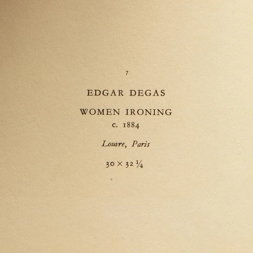1940s After Edgar Degas "Women Ironing" Vintage Full-Color Print From Geneva - 4