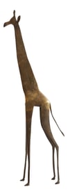 Vintage African Bronze Giraffe