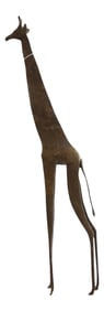Vintage African Bronze Alloy Giraffe