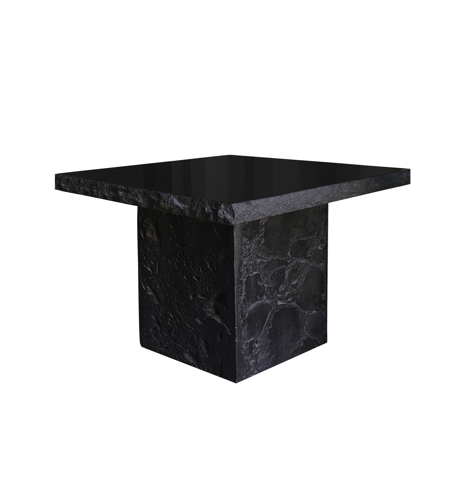 Postmodern Black Marble Stone Accent Table - 5