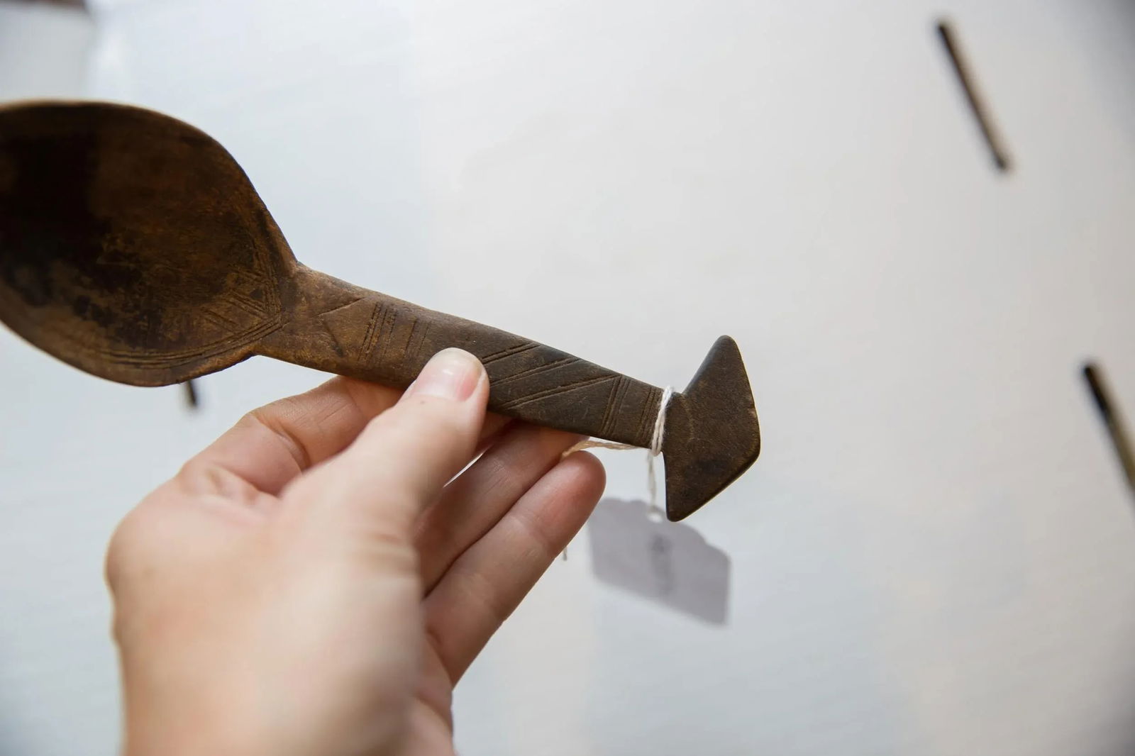 Vintage African Wooden Spoon - 3