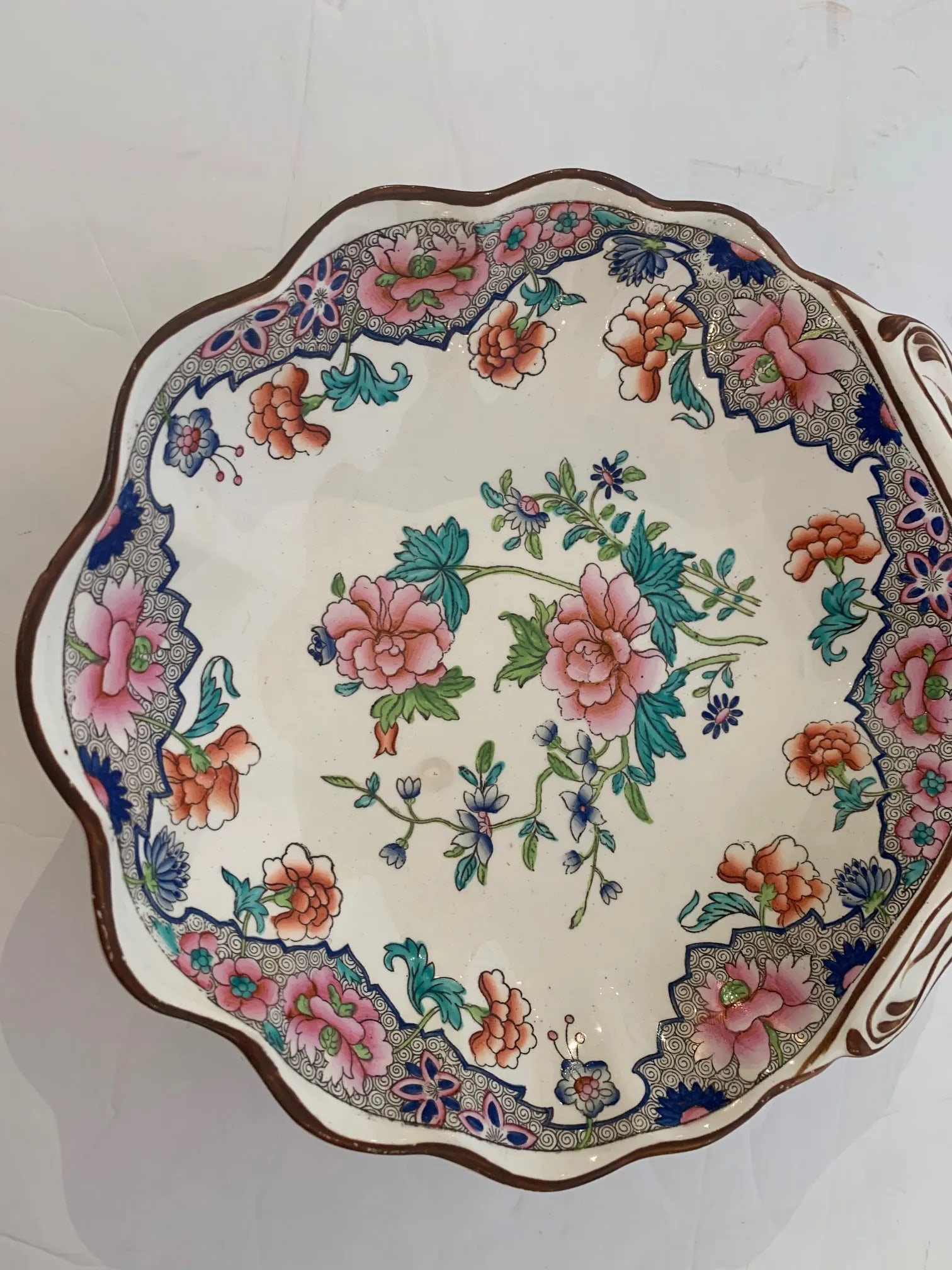 English Antique Spode Clamshell Serving Dish - 7