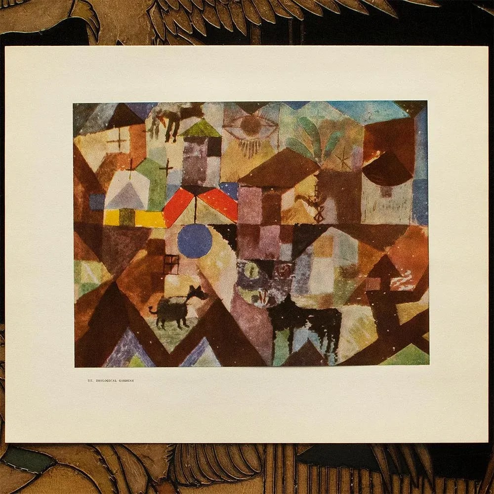 1969 After Paul Klee "Zoological Gardens" Full Color Print - 4