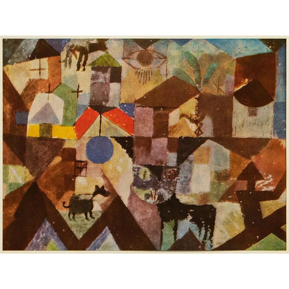 1969 After Paul Klee "Zoological Gardens" Full Color Print - 6
