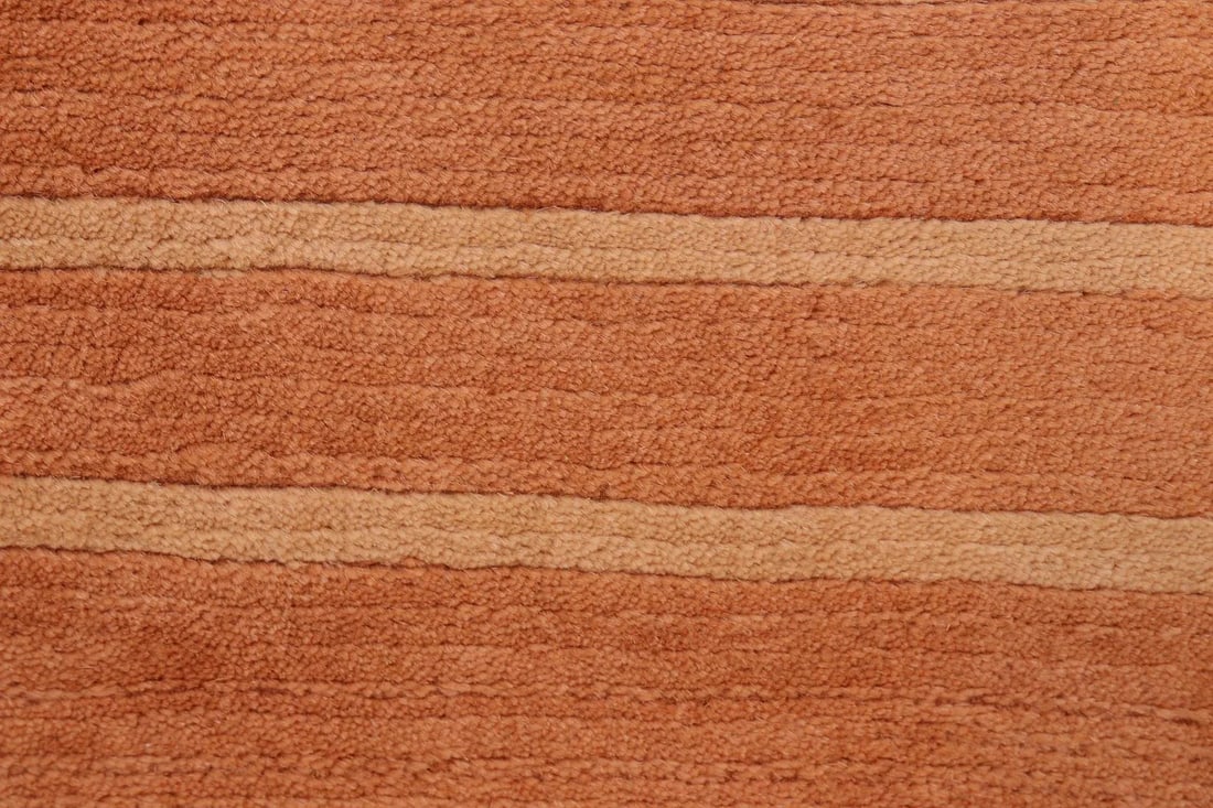 1980s 1980s Vintage Nepalese Rust/Tan Wool Rug - 6'0'' X 9'0'' - 5