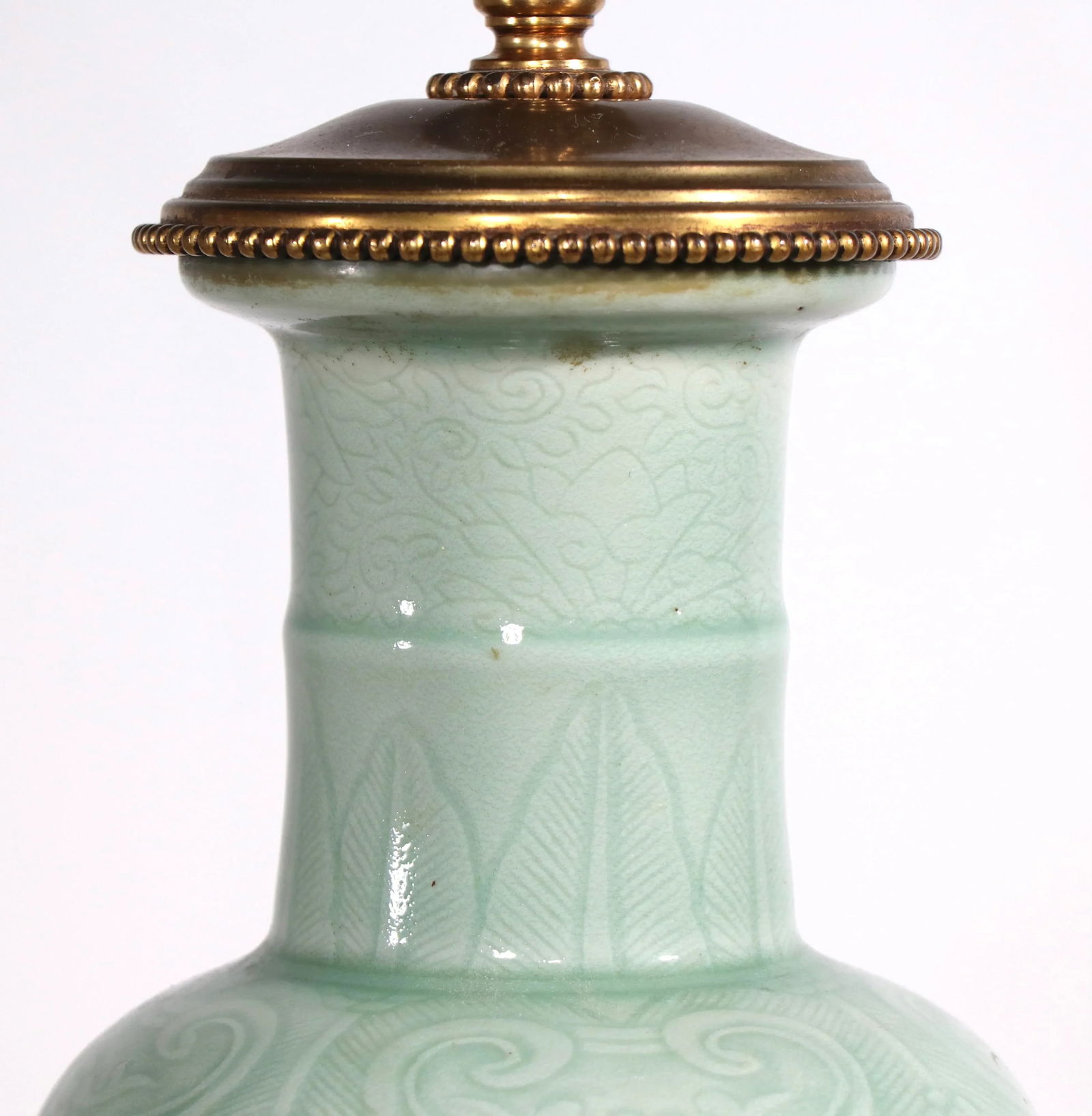 Decorative Celadon Table Lamp Att. To Frederick Cooper - 4