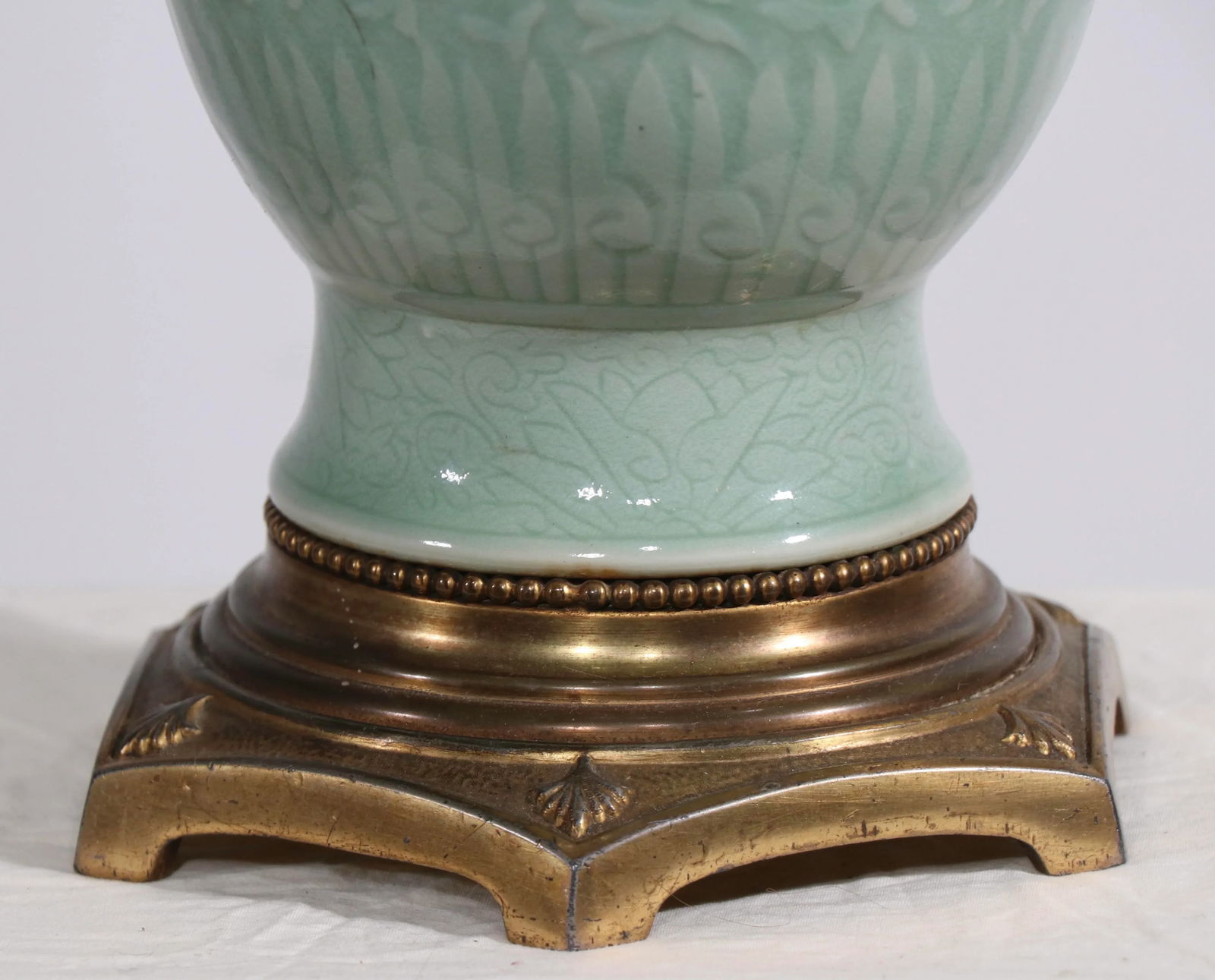 Decorative Celadon Table Lamp Att. To Frederick Cooper - 5