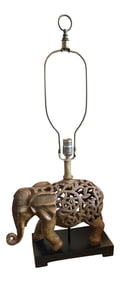 1970s Large Elephant Lamp
