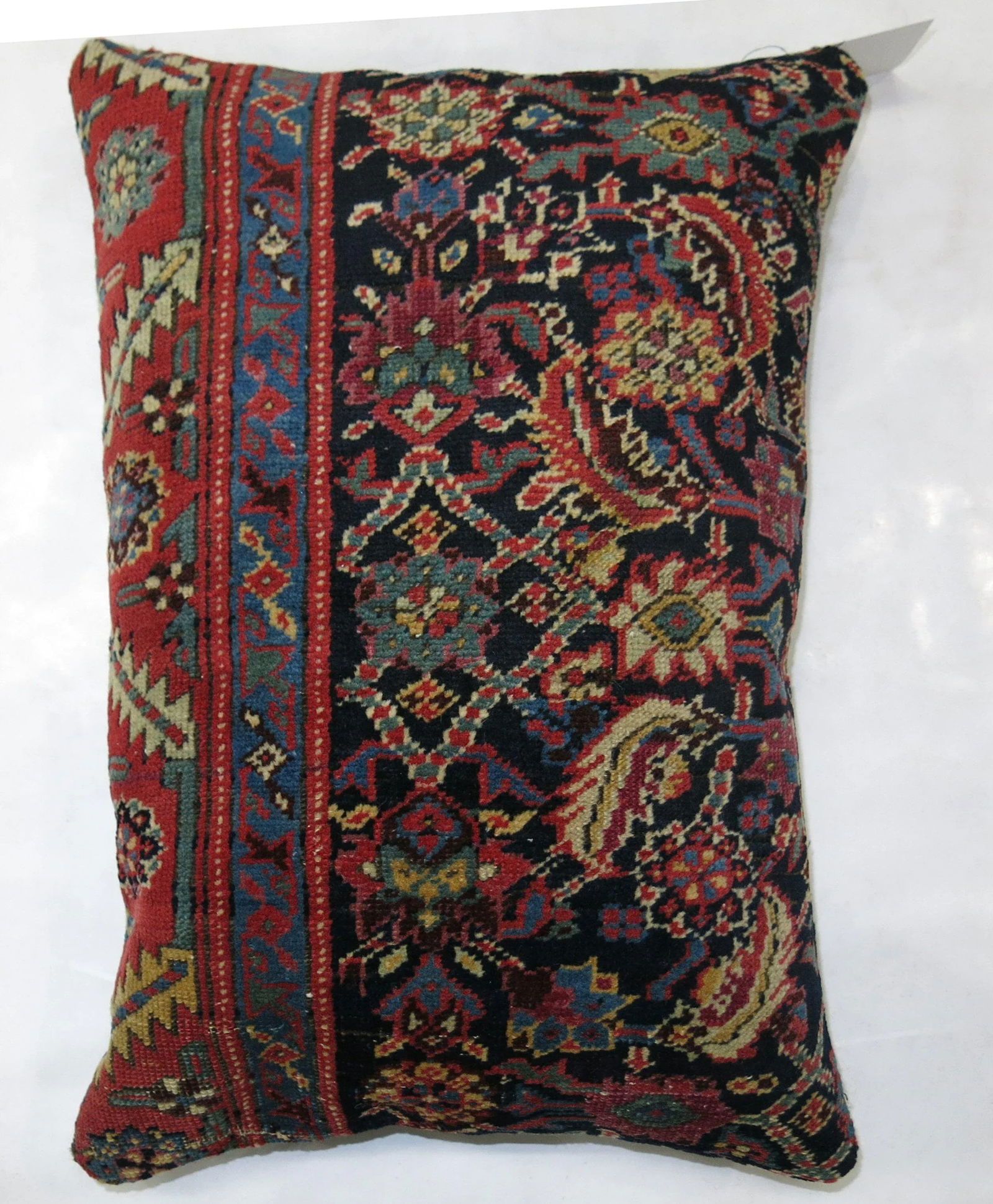 Large Antique Rug Pillow, 1'3''x1'9'' - 3