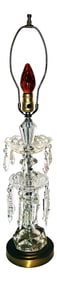 Hollywood Regency Crystal Table Lamp