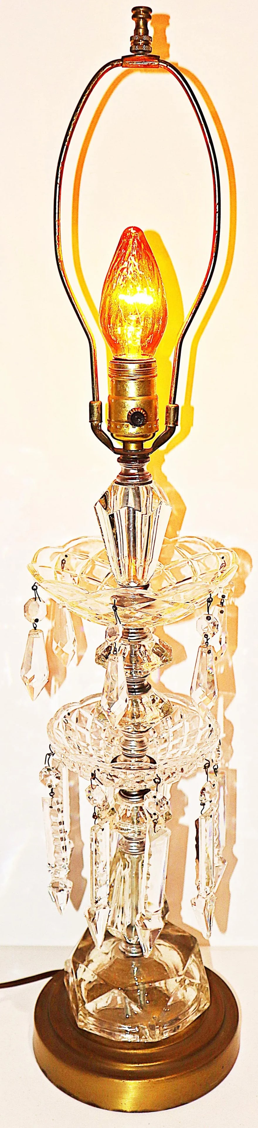 Hollywood Regency Crystal Table Lamp - 2