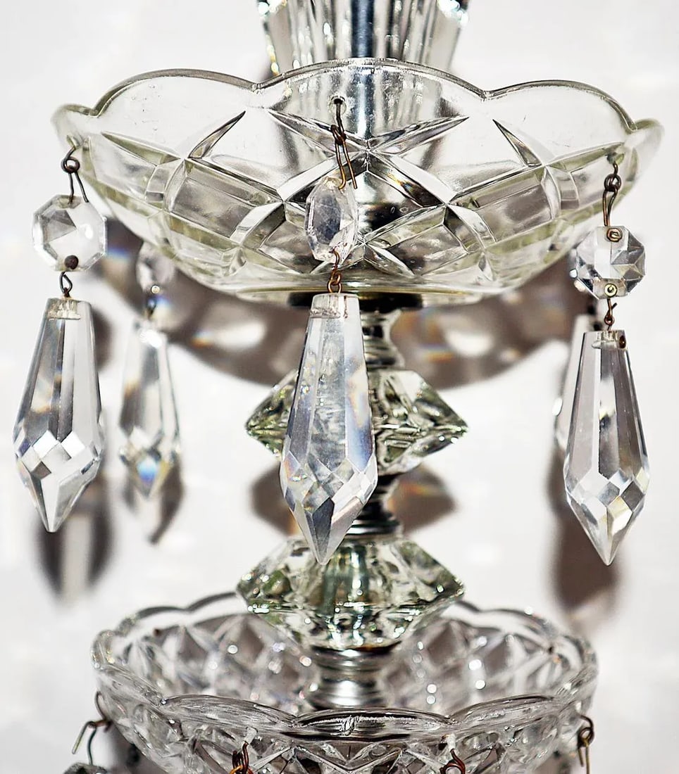 Hollywood Regency Crystal Table Lamp - 3