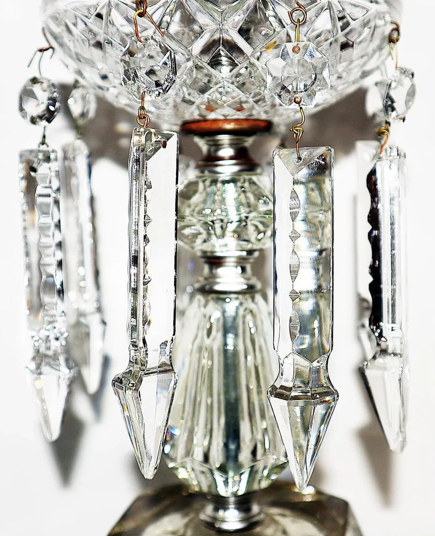 Hollywood Regency Crystal Table Lamp - 4