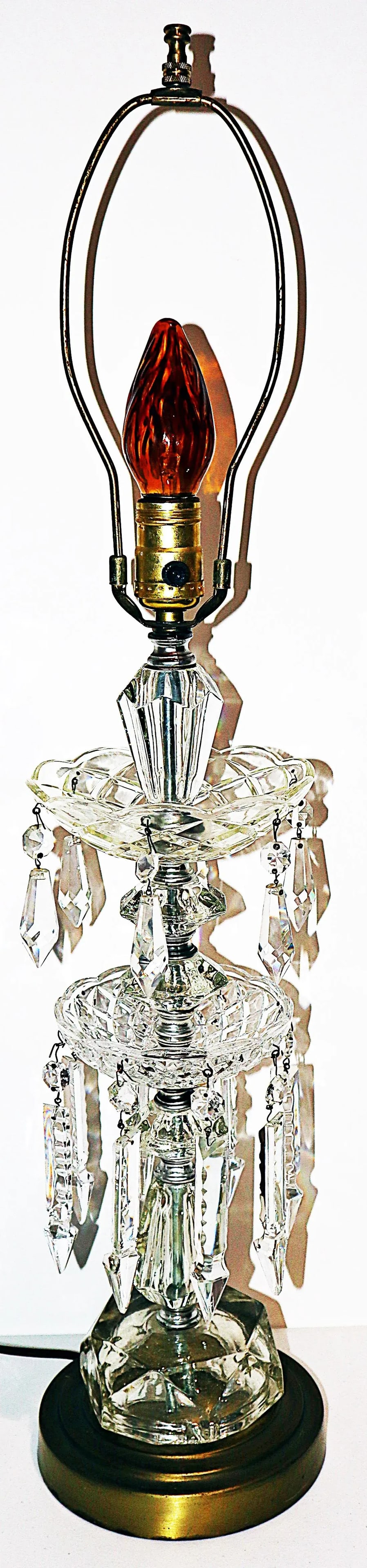 Hollywood Regency Crystal Table Lamp - 7