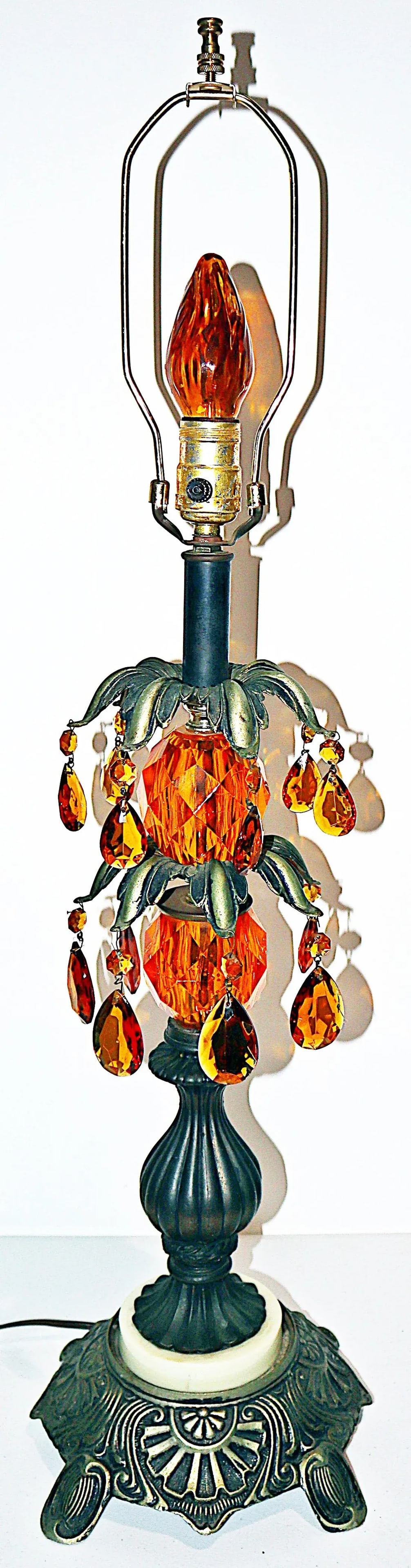 Hollywood Regency Crystal Table Lamp - 5