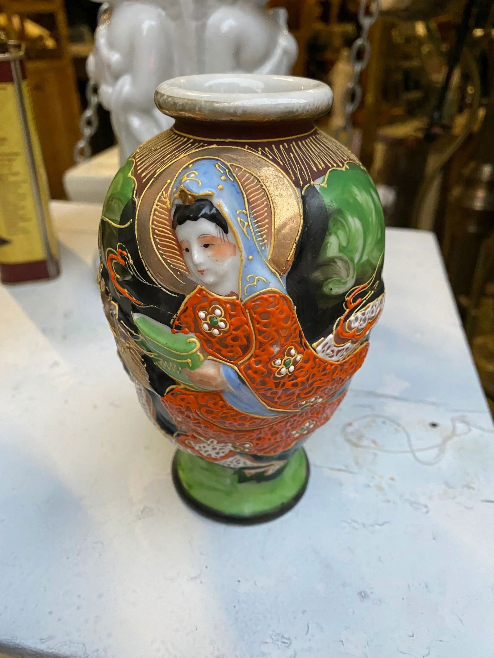 1970s Asian Ceramic Vase - 6