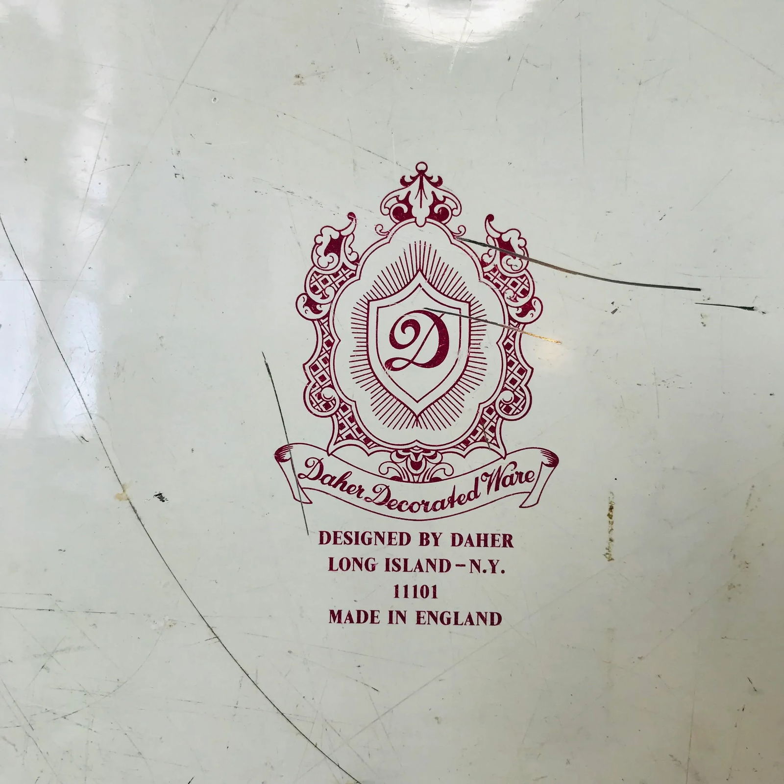 Vintage Moulin Rouge Parisian Scene Metal Tray by Daher, Long Island - New York, Made in England - 2